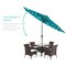 Best Choice Products 10ft Solar LED Lighted Patio Umbrella w/ Tilt Adjustment, UV-Resistant Fabric